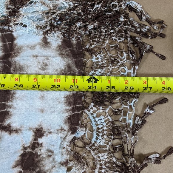 Women's Bohemian Tie-Dye Blouse with Lace Mind Set by XCVI Small - Picture 12 of 13